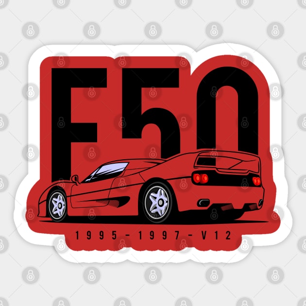 Ferrari F50 Sticker by celengan